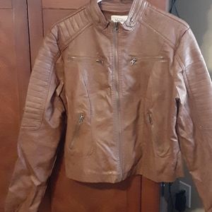 Faux leather jacket